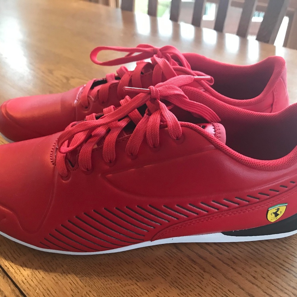 Brand New Red Puma Shoes - Size 10